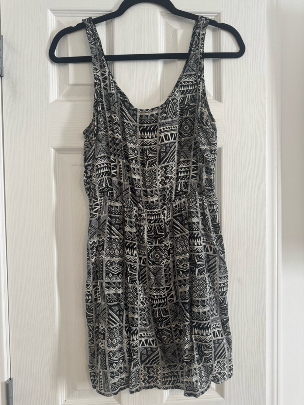 Forever 21 Black and White Aztec Mini Dress